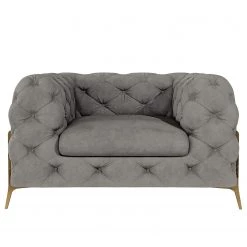 Jack & Alice Fauteuil Laviva II - Velours Ravi: Taupe -Pas Cher Fauteuils Magasin 1000288399 210928 11463600714 DETAILS P000000001000288399