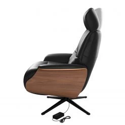 Studio Copenhagen Fauteuil relax Anderson VI - Cuir véritable Neka : Noir - Noir - Noyer -Pas Cher Fauteuils Magasin 1000291538 211007 123438000054 DETAILS P000000001000291538
