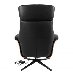Studio Copenhagen Fauteuil relax Anderson VI - Cuir véritable Neka : Noir - Noir - Noyer -Pas Cher Fauteuils Magasin 1000291538 211007 123438000076 DETAILS P000000001000291538