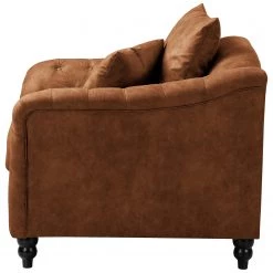 Red Living Fauteuil Lovis - Microfibre Rica: Cognac -Pas Cher Fauteuils Magasin 1000298871 211214 18020100799 DETAILS P000000001000298871