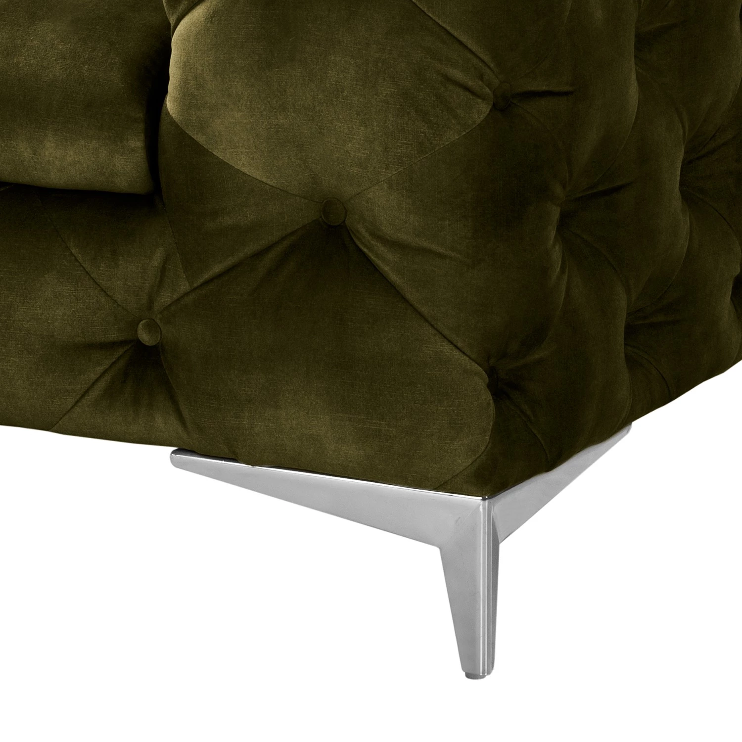 Red Living Fauteuil Merlin - Velours Tomi: Vert vieilli 9 Red Living Fauteuil Merlin - Velours Tomi: Vert vieilli – Image 7