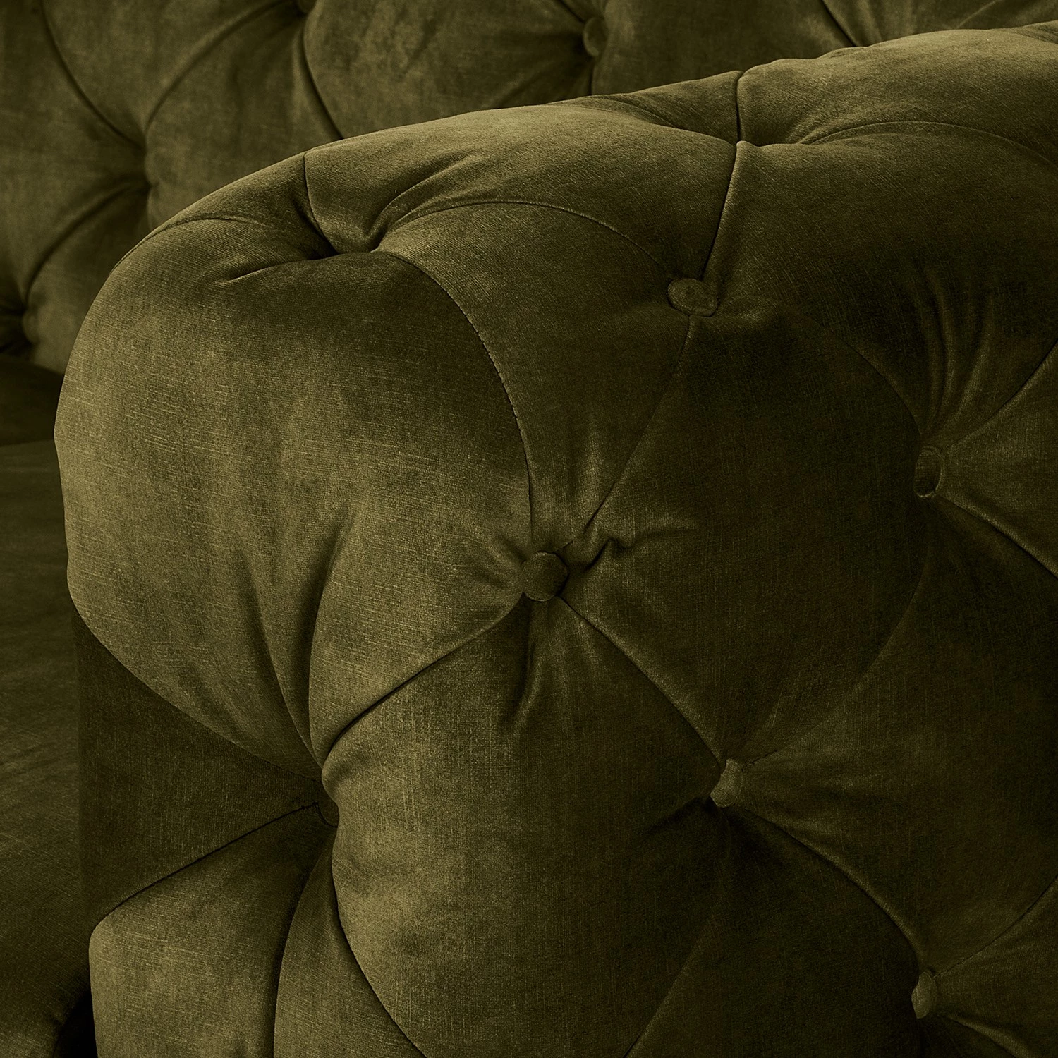 Red Living Fauteuil Merlin - Velours Tomi: Vert vieilli 11 Red Living Fauteuil Merlin - Velours Tomi: Vert vieilli – Image 9