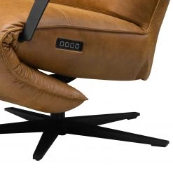 Ars manufacti Fauteuil relax Asunden - Aspect cuir vieilli - Tissu composite Bulan: Camel -Pas Cher Fauteuils Magasin 1000306818 220331 090 DETAILS P000000001000306818