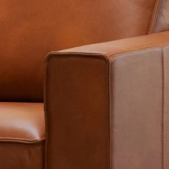 Ars manufacti Fauteuil Locana - Cuir Bulle: Tabac -Pas Cher Fauteuils Magasin 1000307025 220727 060 DETAILS P000000001000307025