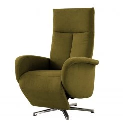 Loftscape Fauteuil relax Nesebar II - Tissu Olea: Vert olive - Fonction relaxation - Sans aide au redressement - Réglage électrique : 2 moteurs avec câble