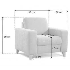 Loftscape Fauteuil Gothem - Tissu Palila: Granite -Pas Cher Fauteuils Magasin 1000317047 220120 11542300681 SKETCH DETAILS P000000001000317047 sketch