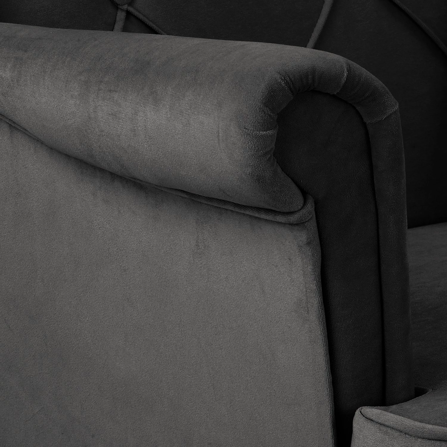 Norrwood Fauteuil bergère Olmen - Microfibre Jada: Noir 11 Norrwood Fauteuil bergère Olmen - Microfibre Jada: Noir – Image 9