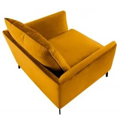 Norrwood Fauteuil Gobabis - Velours Ravi: Jaune moutarde -Pas Cher Fauteuils Magasin 1000330861 220218 070 DETAILS P000000001000330861