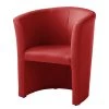 Mooved Fauteuil cocktail Sinclair - Imitation cuir -Pas Cher Fauteuils Magasin cocktailsessel sinclair kunstleder rot 5141540