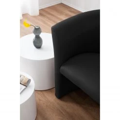 Mooved Fauteuil cocktail Sinclair - Imitation cuir -Pas Cher Fauteuils Magasin cocktailsessel sinclair kunstleder schwarz 5141460