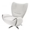 Tom Tailor Fauteuil pivotant Tom - Crème -Pas Cher Fauteuils Magasin designersessel tom webstoff creme 1037410