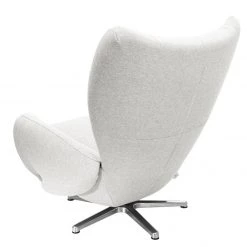 Tom Tailor Fauteuil pivotant Tom - Crème -Pas Cher Fauteuils Magasin designersessel tom webstoff creme 1037414