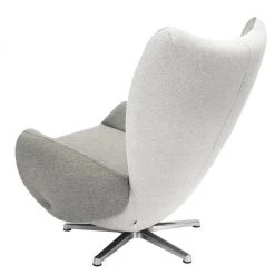 Tom Tailor Fauteuil design Tom - Gris / Gris clair -Pas Cher Fauteuils Magasin designersessel tom webstoff grau creme 1037042