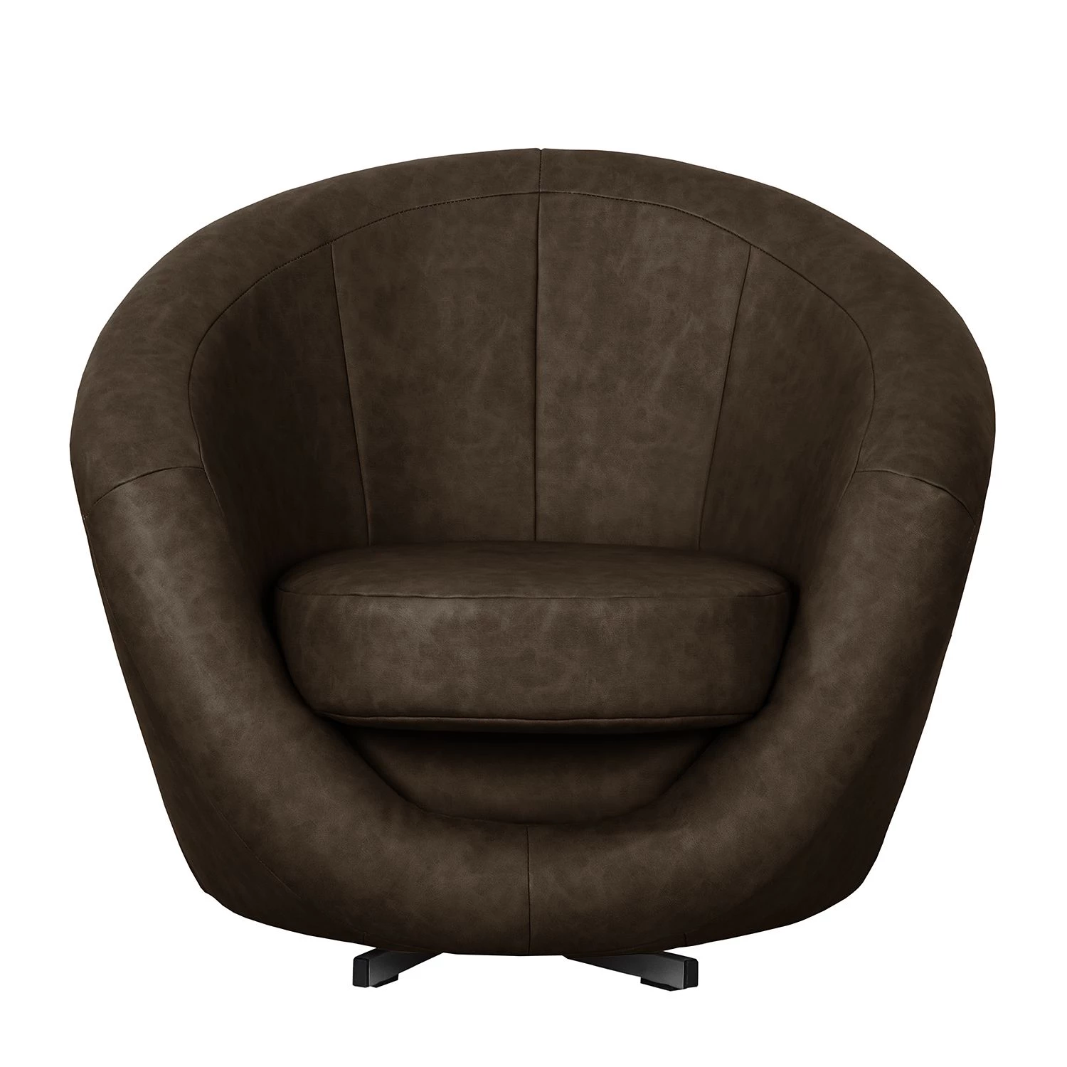 Fredriks Fauteuil pivotant Marvin - Marron foncé 5 Fredriks Fauteuil pivotant Marvin - Marron foncé – Image 3