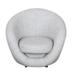 Fredriks Fauteuil pivotant Marvin - Argenté -Pas Cher Fauteuils Magasin drehsessel marvin strukturstoff silber 1756350