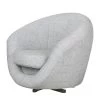 Fredriks Fauteuil pivotant Marvin - Argenté -Pas Cher Fauteuils Magasin drehsessel marvin strukturstoff silber 1756358
