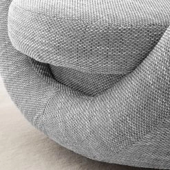 Fredriks Fauteuil pivotant Marvin - Argenté -Pas Cher Fauteuils Magasin drehsessel marvin strukturstoff silber 4904936