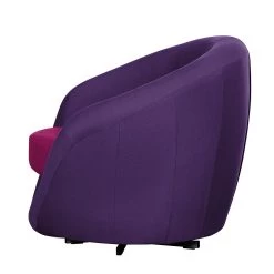 Fredriks Fauteuil pivotant Marvin - Tissu - Aubergine / Rose -Pas Cher Fauteuils Magasin drehsessel marvin webstoff aubergine pink 382749