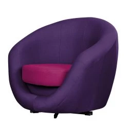 Fredriks Fauteuil pivotant Marvin - Tissu - Aubergine / Rose