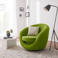 Fredriks Fauteuil pivotant Marvin - Vert -Pas Cher Fauteuils Magasin drehsessel marvin webstoff gruen 4904876