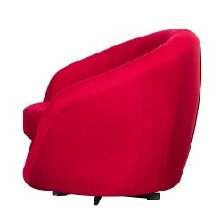 Fredriks Fauteuil pivotant Marvin - Tissu rouge -Pas Cher Fauteuils Magasin drehsessel marvin webstoff rot 348317