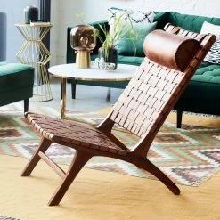 Eva Padberg Collection Fauteuil Bourbourg II - Marron vintage -Pas Cher Fauteuils Magasin esszimmerstuhl pilliga echtleder teak massiv 4702868