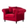 Jack & Alice Fauteuil York - Rouge 2 Jack & Alice Fauteuil York - Rouge -Pas Cher Fauteuils Magasin europa traiding 2013 10 21 1 288688