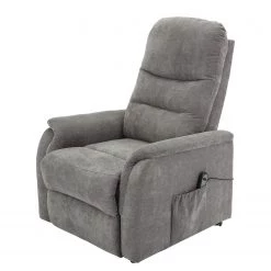 Modoform Fauteuil TV Coroma - Microfibre - Gris