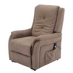 Modoform Fauteuil TV Crespo - Microfibre - Marron clair