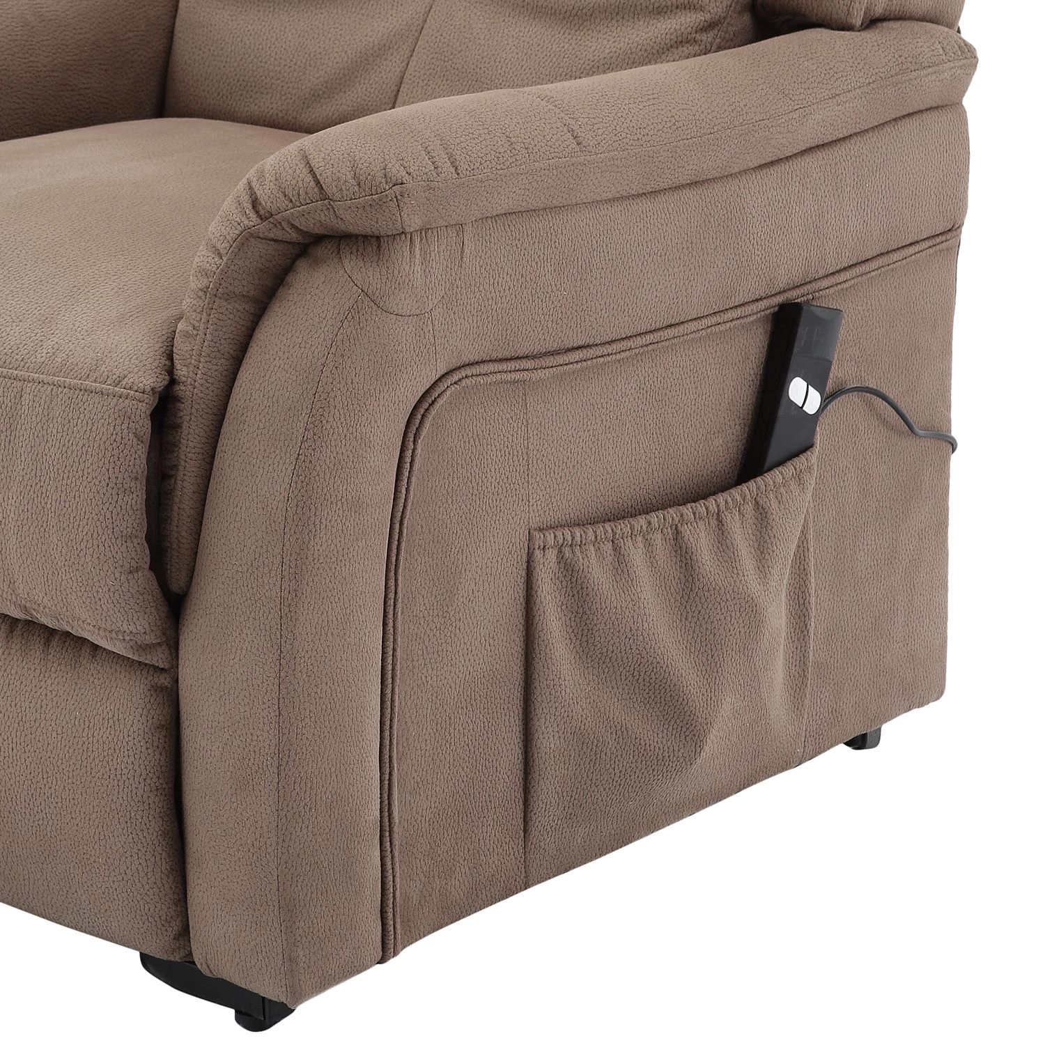 Modoform Fauteuil TV Crespo - Microfibre - Marron clair 8 Modoform Fauteuil TV Crespo - Microfibre - Marron clair – Image 6