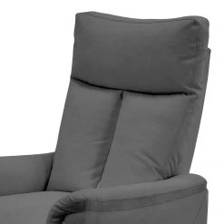 Modoform Fauteuil TV Tarata - Imitation cuir - Gris foncé -Pas Cher Fauteuils Magasin fernsehsessel tarata kunstleder dunkelgrau 5122032