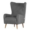 Mørteens Fauteuil à oreilles Raze Tissé à plat - Gris métallisé -Pas Cher Fauteuils Magasin gutmann 20 07 16 4106980
