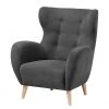 Mørteens Fauteuil à oreilles Croston Tissu - Gris -Pas Cher Fauteuils Magasin julia grup polstermoebel 15 12 2016 4344188
