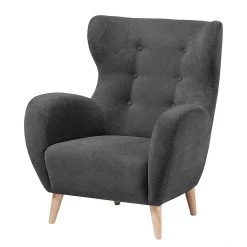 Mørteens Fauteuil à oreilles Croston Tissu - Gris