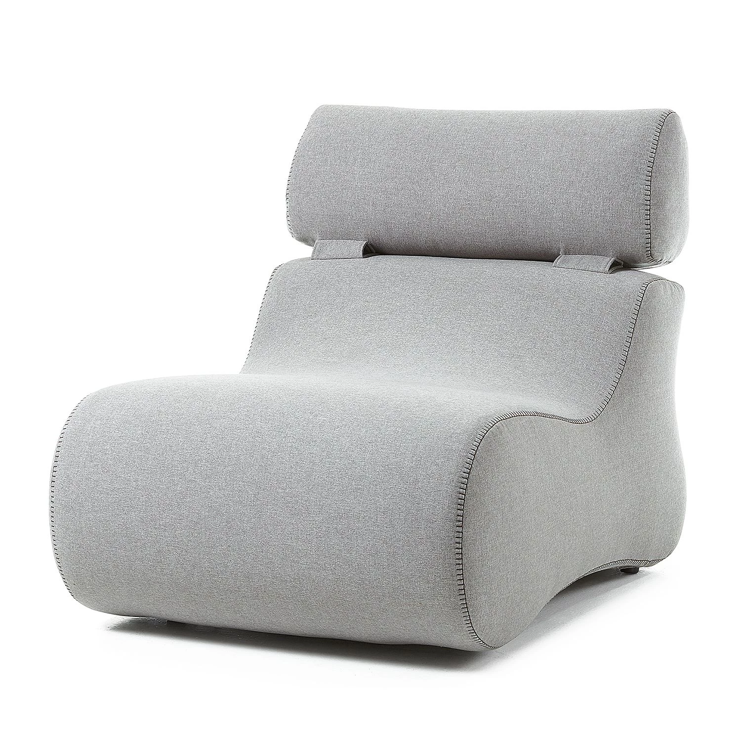 Fredriks Fauteuil Coppull Tissu - Gris clair 3 Fredriks Fauteuil Coppull Tissu - Gris clair