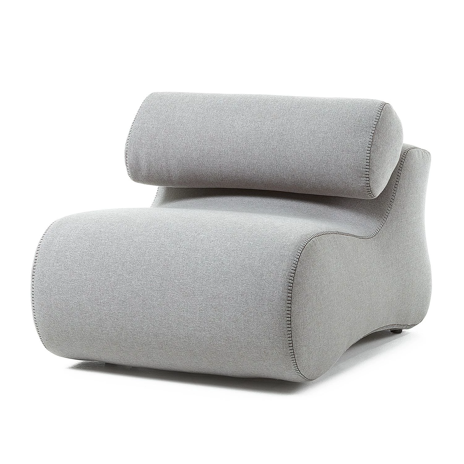 Fredriks Fauteuil Coppull Tissu - Gris clair 5 Fredriks Fauteuil Coppull Tissu - Gris clair – Image 3