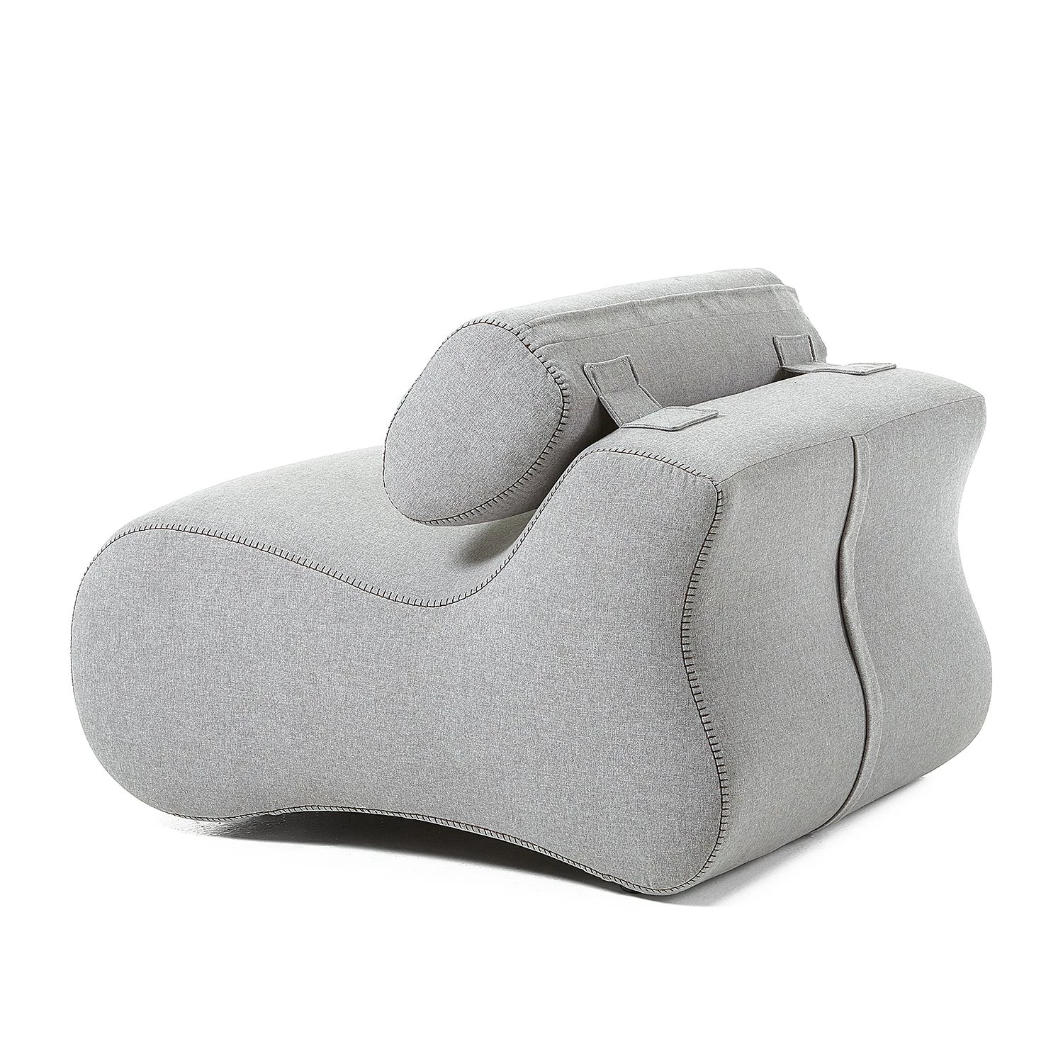 Fredriks Fauteuil Coppull Tissu - Gris clair 9 Fredriks Fauteuil Coppull Tissu - Gris clair – Image 7