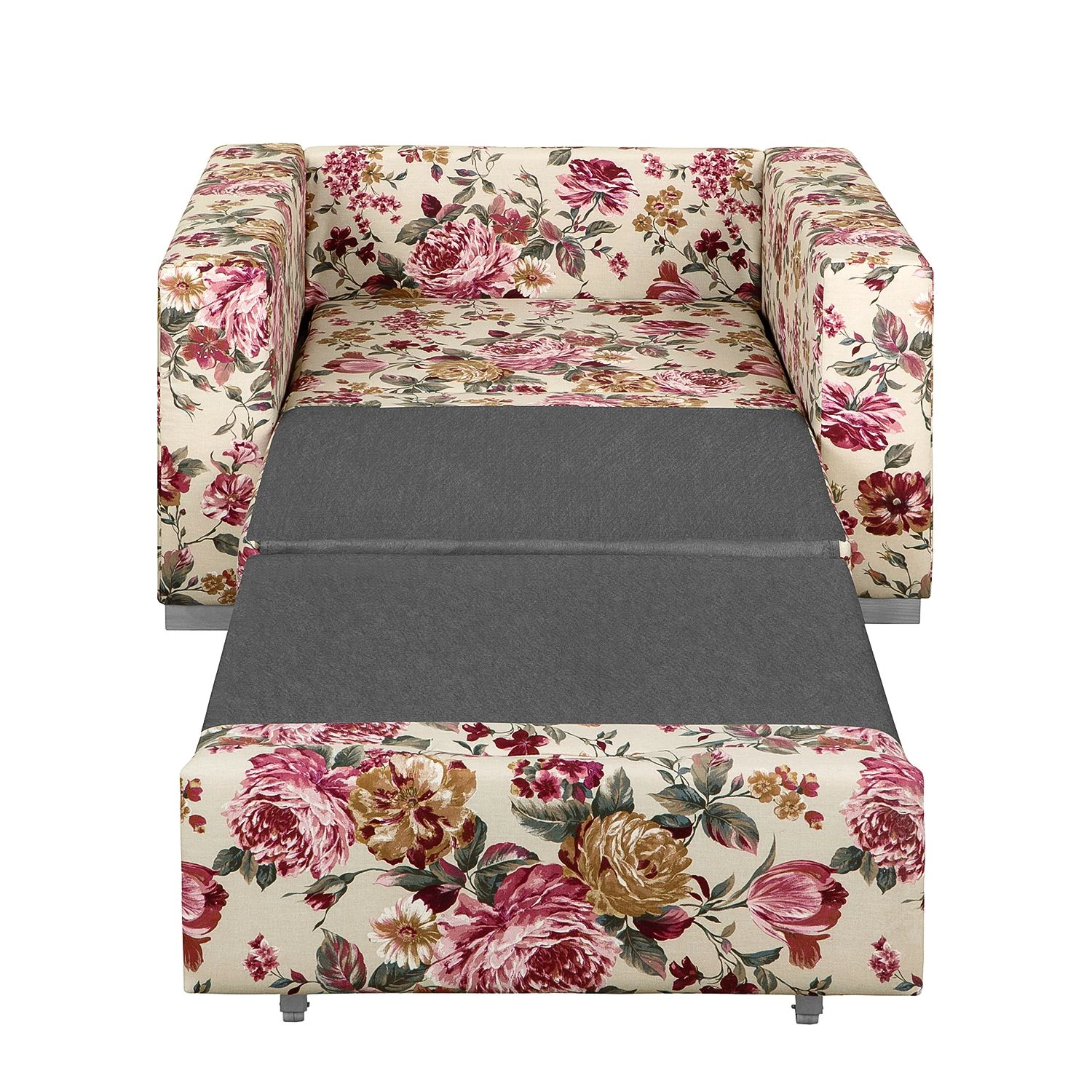 Mooved Fauteuil convertible Latina XII - Matière tissée - Beige / Rouge 11 Mooved Fauteuil convertible Latina XII - Matière tissée - Beige / Rouge – Image 9