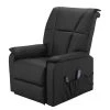 Modoform Fauteuil massant Cubillo - Cuir véritable - Noir -Pas Cher Fauteuils Magasin massagesessel cubillo echtleder schwarz 4146608