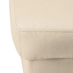 Mørteens Fauteuil à oreilles Bucoli - Ecru - Avec repose-pieds -Pas Cher Fauteuils Magasin ohrensessel bucoli strukturstoff mit hocker ecru 4621700