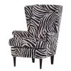 Red Living Fauteuil à oreilles Chaville - Tissu zébré 1 Red Living Fauteuil à oreilles Chaville - Tissu zébré -Pas Cher Fauteuils Magasin ohrensessel chaville webstoff zebra 391236