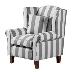 Maison Belfort Fauteuil Colmar - Gris - Sans repose-pieds