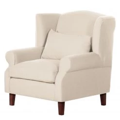 Maison Belfort Fauteuil à oreilles Sofia - Tissu beige