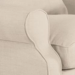 Maison Belfort Fauteuil à oreilles Sofia - Tissu beige -Pas Cher Fauteuils Magasin ohrensessel colmar xl webstoff beige 4830224