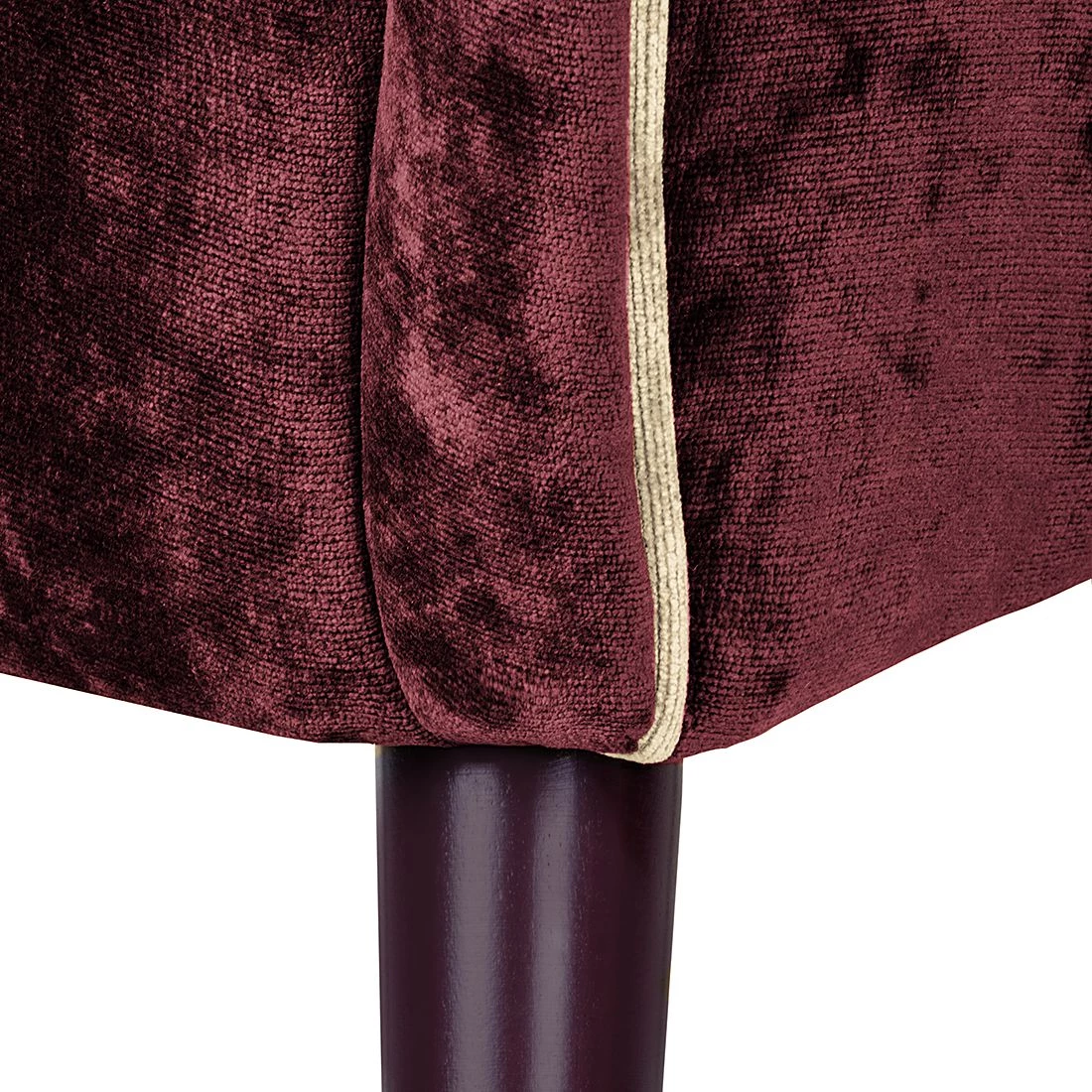 Red Living Fauteuil à oreilles Madame Lebon Velours - rouge bourgogne 10 Red Living Fauteuil à oreilles Madame Lebon Velours - rouge bourgogne – Image 8