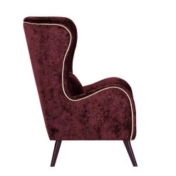 Red Living Fauteuil à oreilles Madame Lebon Velours - rouge bourgogne 14 Red Living Fauteuil à oreilles Madame Lebon Velours - rouge bourgogne -Pas Cher Fauteuils Magasin ohrensessel humphrey samtstoff burgundy 382880