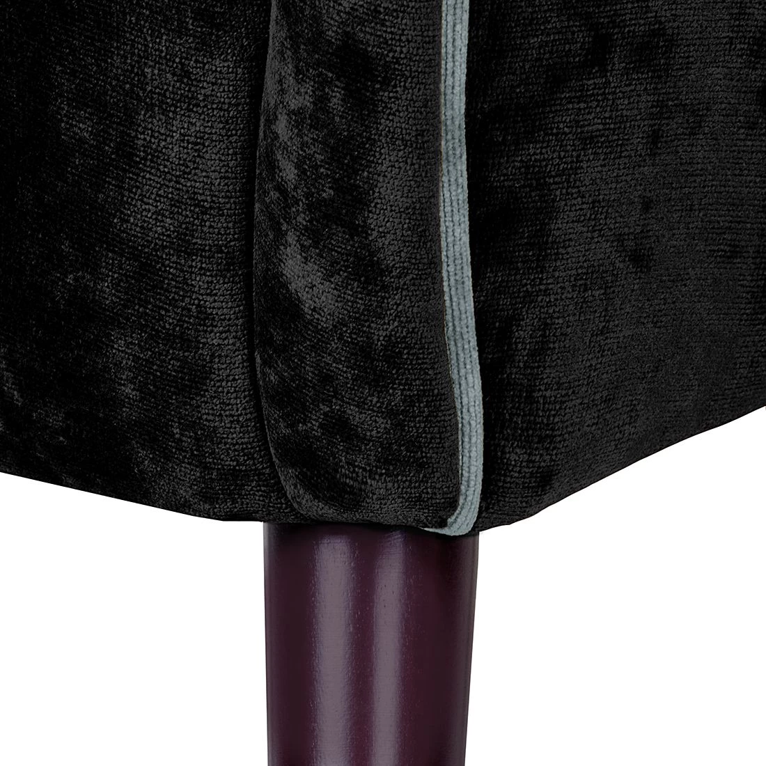 Red Living Fauteuil à oreilles Humphrey - Velours gris 11 Red Living Fauteuil à oreilles Humphrey - Velours gris – Image 9