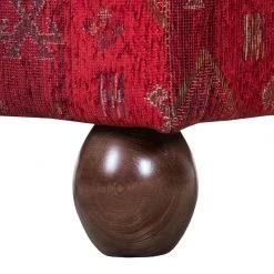 Maison Belfort Fauteuil à oreilles Isabelle - Avec repose-pieds -Pas Cher Fauteuils Magasin ohrensessel isabelle webstoff rot 1013290