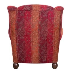 Maison Belfort Fauteuil à oreilles Isabelle - Avec repose-pieds -Pas Cher Fauteuils Magasin ohrensessel isabelle webstoff rot 1013306