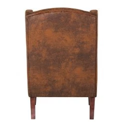 Red Living Fauteuil à oreilles Italo - Microfibre marron -Pas Cher Fauteuils Magasin ohrensessel italo microfaser braun 253369